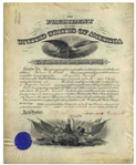 Theodore Roosevelt Military Appointment Signed as President, Appointing a Brigadier General -- Countersigned by William Taft as Secretary of War